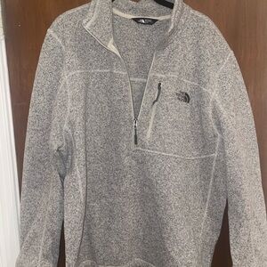 The North Face Men's Quarter Zip Sweater in Gray